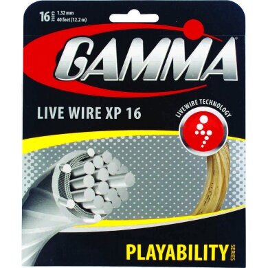 Stringing with tennis string Gamma Live Wire XP