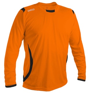 GECO Sport Long Sleeve Shirt Levante (100% Polyester) orange/black Men