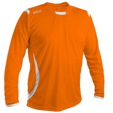 GECO Sport Long Sleeve Shirt Levante (100% Polyester) orange/white Men