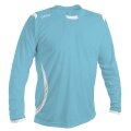 GECO Sport Long Sleeve Shirt Levante (100% Polyester) light blue/white Men