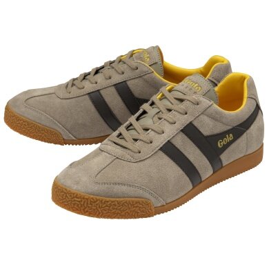 Gola Sneaker Harrier Suede-Leather rhino brown/brown/yellow Men