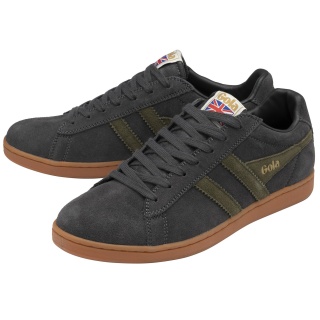 Gola Sneaker Equipe Suede-Leather shadow grey/khaki/gum Men