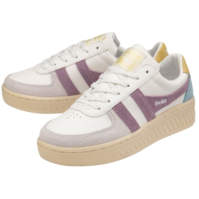 Gola Sneaker Grandslam Trident white/purple/yellow Women