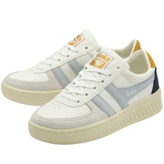 Gola Sneaker Grandslam Trident white/ice blue/sun yellow Women