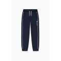 Champion Leisure Pants Rib Cuff Pants with contrast piping long dark blue Children