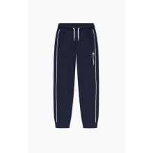 Champion Leisure Pants Rib Cuff Pants with contrast piping long dark blue Children