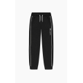 Champion leisure pants Rib Cuff Pants with contrast piping long black Children