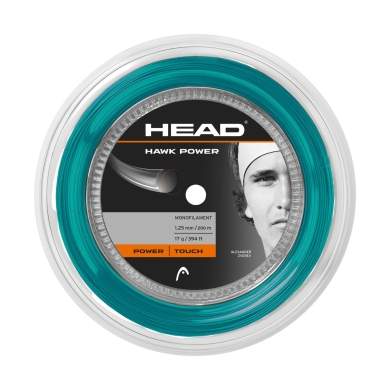 Head Tennis String Hawk Power (Power) petrol blue 200m roll