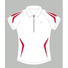 Head Polo Zip white/red Women (Size S)