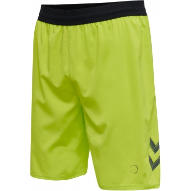 hummel Sports Shorts hmlLEAD Training short (ultra-stretch fabric, medium length) lime green Men