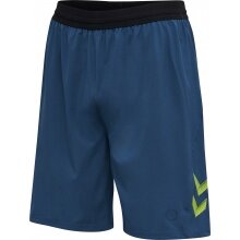 hummel Sports Shorts hmlLEAD Training short (ultra-stretch fabric, medium length) denim blue Men