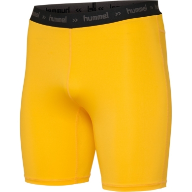 hummel Underwear Boxer Shorts Performance Tight (Polyester, tight fit) yellow Men