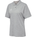 hummel Sport/Leisure Polo hmlGO 2.0 (Organic Cotton) Short Sleeve Grey Women