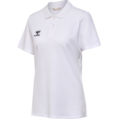 hummel Sport/Leisure Polo hmlGO 2.0 (Organic Cotton) Short Sleeve White Women