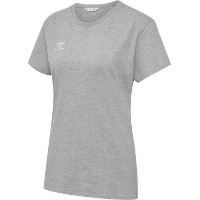 hummel Sport/Leisure Shirt hmlGO 2.0 (Organic Cotton, Classic Design) Short Sleeve Grey Women