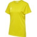 hummel Sport/Leisure Shirt hmlGO 2.0 (Organic Cotton, Classic Design) Short Sleeve Yellow Women