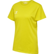 hummel Sport/Leisure Shirt hmlGO 2.0 (Organic Cotton, Classic Design) Short Sleeve Yellow Women