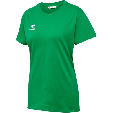 hummel Sport/Leisure Shirt hmlGO 2.0 (Organic Cotton, Classic Design) Short Sleeve Green Women