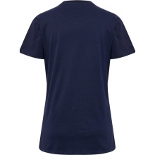 hummel Sport/Leisure Shirt hmlGO 2.0 (Organic Cotton, Classic Design) Short Sleeve Navy Blue Women