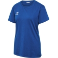 hummel Sport/Leisure Shirt hmlGO 2.0 (Organic Cotton, Classic Design) Short Sleeve Dark Blue Women