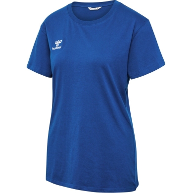 hummel Sport/Leisure Shirt hmlGO 2.0 (Organic Cotton, Classic Design) Short Sleeve Dark Blue Women