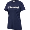 hummel Sport/Leisure Shirt hmlGO 2.0 Logo (Organic Cotton) Short Sleeve Navy Women