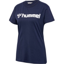 hummel Sport/Leisure Shirt hmlGO 2.0 Logo (Organic Cotton) Short Sleeve Navy Women