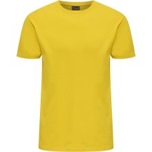 Hummel leisure t-shirt hmlRED Basic (cotton) short-sleeve yellow men's