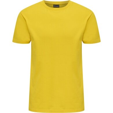 Hummel leisure t-shirt hmlRED Basic (cotton) short-sleeve yellow men's