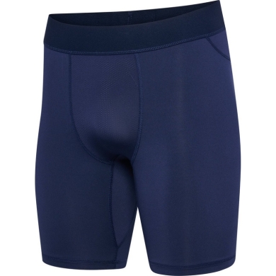 hummel Functional Trousers hmlBL Performance Short Tight (Polyester, fitted) navy blue Men's