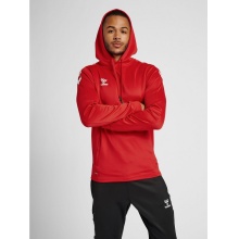 hummel Sport Hoodie hmlCORE XK Poly Sweat Hoodie (Polyester Sweat Fabric) with Hood in Red for Men