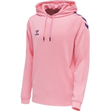 hummel Sport Hoodie hmlCORE XK Poly Sweat Hoodie (Polyester Sweat Fabric) with Hood in Pink for Men