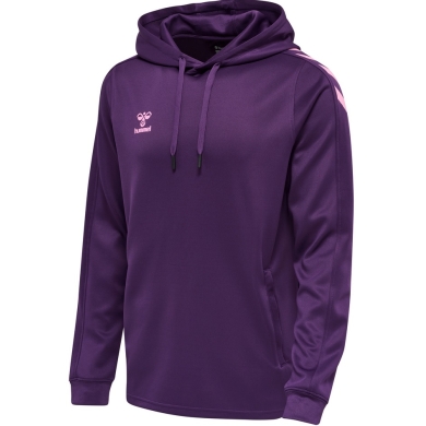 hummel Sport Hoodie hmlCORE XK Poly Sweat Hoodie (Polyester Sweat Fabric) with Hood Purple Men