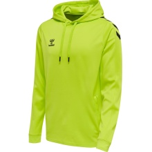 hummel Sport Hoodie hmlCORE XK Poly Sweat Hoodie (Polyester Sweat Fabric) with Lime Green Hood Men