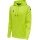 hummel Sport Hoodie hmlCORE XK Poly Sweat Hoodie (Polyester Sweat Fabric) with Lime Green Hood Men