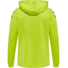 hummel Sport Hoodie hmlCORE XK Poly Sweat Hoodie (Polyester Sweat Fabric) with Lime Green Hood Men