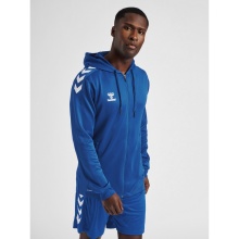 hummel Sport Hoodie hmlCORE XK Poly Sweat Hoodie (Polyester Sweat Fabric) with Hood in Dark Blue for Men