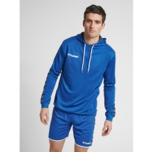 hummel Sport Hoodie hmlAUTHENTIC Poly Hoodie (knitted polyester) with hood in dark blue for men