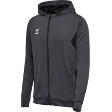 hummel Sport Hoodie hmlAUTHENTIC PL Zip Hoodie (100% recycled Polyester) asphalt grey Men