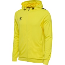 hummel Sport Hoodie hmlAUTHENTIC PL Zip Hoodie (100% recycled Polyester) yellow Men