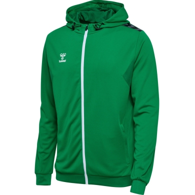 hummel Sport Hoodie hmlAUTHENTIC PL Zip Hoodie (100% recycled Polyester) green Men