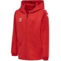 hummel Sport Hooded Jacket hmlCORE XK Poly Zip Hood Sweat (Polyester Sweat Fabric) with Hood Red Children