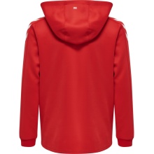 hummel Sport Hooded Jacket hmlCORE XK Poly Zip Hood Sweat (Polyester Sweat Fabric) with Hood Red Children