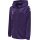 hummel Sport Hooded Jacket hmlCORE XK Poly Zip Hood Sweat (Polyester Sweat Fabric) with Hood Purple/White Children