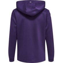 hummel Sport Hooded Jacket hmlCORE XK Poly Zip Hood Sweat (Polyester Sweat Fabric) with Hood Purple/White Children