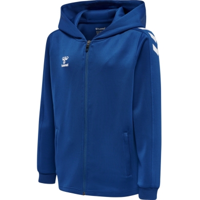 hummel Sport Hooded Jacket hmlCORE XK Poly Zip Hood Sweat (Polyester Sweat Fabric) with Hood Dark Blue Children