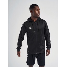 hummel Sport Hooded Jacket hmlCORE XK Poly Zip Hood Sweat (Polyester Sweat Fabric) with Hood Black Men