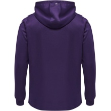 hummel Sport Hooded Jacket hmlCORE XK Poly Zip Hood Sweat (Polyester Sweat Fabric) with Hood Purple/White Men