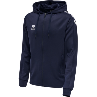 hummel Sport Hoodie hmlCORE XK Poly Zip Hood Sweat (Polyester Sweat Fabric) with Hood Navy Blue Men