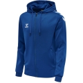 hummel Sport Hooded Jacket hmlCORE XK Poly Zip Hood Sweat (Polyester Sweat Fabric) with Hood Dark Blue Men